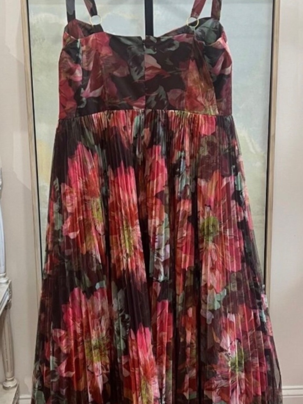 Anthropologie Hutch Willa Sleeveless Tulle Maxi Dress Size 16W - Picture 7 of 7
